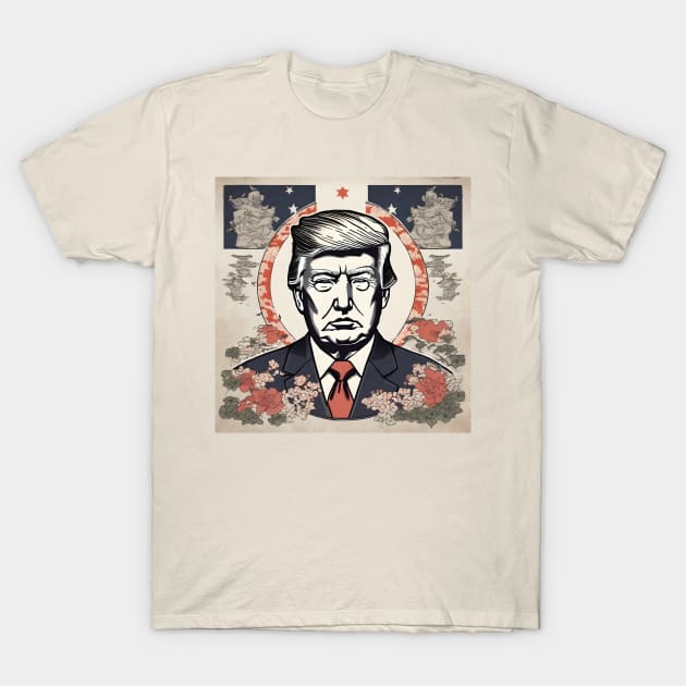 Donald Trump in Asian Style T-Shirt by BoombasticArt